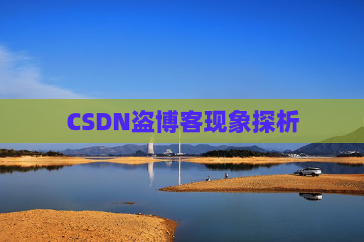 CSDN盗博客现象探析 CSDN盗博客现象探析